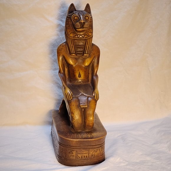 Lion Head Egyptian Statue